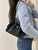 Chanel Mini Hobo Calfskin & Silver-Tone Metal AS5631 Black