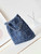 Chanel 22 AS3261 Handbag 24A Denim embroidered & Silver-Tone Metal