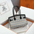 Hermes Shoulder Birkin 29 Etoupe Evercolor & canvas Palladium Hardware H92207