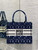 Dior M1265 Small Book Tote Blue and White Miss Dior Allover Embroidery M9638