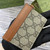 Gucci GG Emblem card case with strap 819121 Biege & Brown