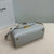 Celine 117523FXK MEDIUM NINO BAG IN SUPPLE GRAINED CALFSKIN Gray