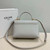 Celine 117523FXK MEDIUM NINO BAG IN SUPPLE GRAINED CALFSKIN Gray