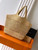 Saint Laurent YSL 698651 Icare In Raffia Maxi Shopping Bag Nature
