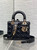 Dior M0531OUQA_M030 Small Lady Dior Bag with Strap Black Cannage Lambskin