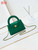 Chanel AS4416 Mini Shopping Bag shiny aged Calfskin Gold tone metal Green
