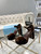 Prada 1XP48B Suede platform sandals P78591