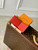 LV M67542 MULTIPLE Wallet Louis Vuitton x Supreme leather Red