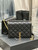 YSL 629246 Saint Laurent Becky Chain Shoulder Bag 25cm Leather Black