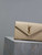 YSL 377828 Classic Cassandre chain wallet in grain de Poudre leather Apricot