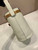 Prada 1BE085 Buckle leather bucket bag with jeweled belt White
