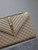 YSL 600166 Envelope Large In Quilted Grain De Poudre Embossed Aprioct Leather