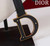Dior M0455 Saddle Bag With Strap plain weave White and Black Calfskin M0456