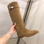 Hermès Women's  Jumping leather riding boots H042138Zv01340 Tan