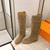Hermès Women's  Jumping leather riding boots H042138Zv01340 Tan