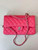 Chanel A01112 Flap Classic 11.12 Handbag Calfskin Sewing Edge Pink
