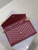 YSL 377828 Classic Cassandre chain wallet in Lambskin Wine Red
