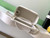 Chanel AP4933 Long Vanity with Chain Grained Shiny Calfskin White