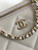 Chanel AP4933 Long Vanity with Chain Grained Shiny Calfskin White