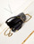 Chanel AS4416 Mini Shopping Bag Cotton tweed & Gold Metal White and Black
