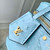 LV N85806 Louis Vuitton Vanity Chain Pouch Ostrich leather Bag Blue Glaze