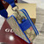 Gucci 792456 GG Black small shoulder bag Beige Blue