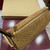 Gucci 860787 Gucci Half Horsebit Medium Shoulder Bag Brown GG suede
