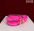 Dior M0455 Saddle Bag With Strap plain weave Pink Calfskin M0456