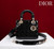 Dior M0531OUQA_M030 Small Lady Dior Bag with patent leather Black