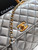 Chanel AS2216 Small Flap Bag with Top Handle calfskin diamante gold metal Silver