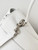 Balenciaga 7897442 Rodeo Handbag Large in White smooth calfskin aged-Silver