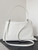 Balenciaga 7897442 Rodeo Handbag Large in White smooth calfskin aged-Silver