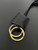 Balenciaga 7897792 Rodeo Handbag Small in black smooth calfskin  aged-gold hardware