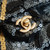 Chanel 25S A01112  Evening Bag Lambskin Black & White sequins