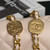 Chanel 25P AS5352  Mini Flap Bag Shiny Lambskin  Imitation Pearls & Gold-Tone Metal Apricot