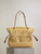 YSL 833948 JAMIE 4.3 Small SHOPPING in Raffia & leather Nature