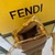 Fendi Nano First Charm Shoulder Bag 7AS051 Apricot