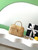 Chanel AS5993 Vanity Case Braided Rattan & Gold-Tone Metal