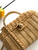 Chanel AS5993 Vanity Case Braided Rattan & Gold-Tone Metal