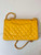Chanel A01112 Flap Classic 11.12 Handbag Calfskin Sewing Edge Yellow