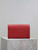 YSL 377828 Classic Cassandre chain wallet in grain de Poudre leather Red