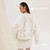 Hermes Women Embroidered hollow double-faced cashmere short coat H33368