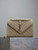 YSL 600185 Envelope Meduim In Apricot Suede Leather