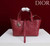 Dior M2822 Small Dior Toujours Bag Wine Red Macrocannage Grained Calfskin