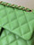 Chanel A01112 Flap Classic 11.12 Handbag Calfskin Green Gold