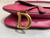 Dior M0455 Saddle Bag With Strap Grained Calfskin RED M0456