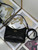 Dior S5253 Miss Caro Diorling Mini Bag with Chain Black Macrocannage Lambskin