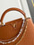 LV M87313 Louis Vuitton Ostrich Capucines BB Brown