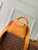 LV M23703 Louis Vuitton Capucines Mini Bag Ocre Taurillon leather