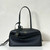 Balenciaga 8264252 Carrie Bowling Bag in black calfskin aged-gold hardware